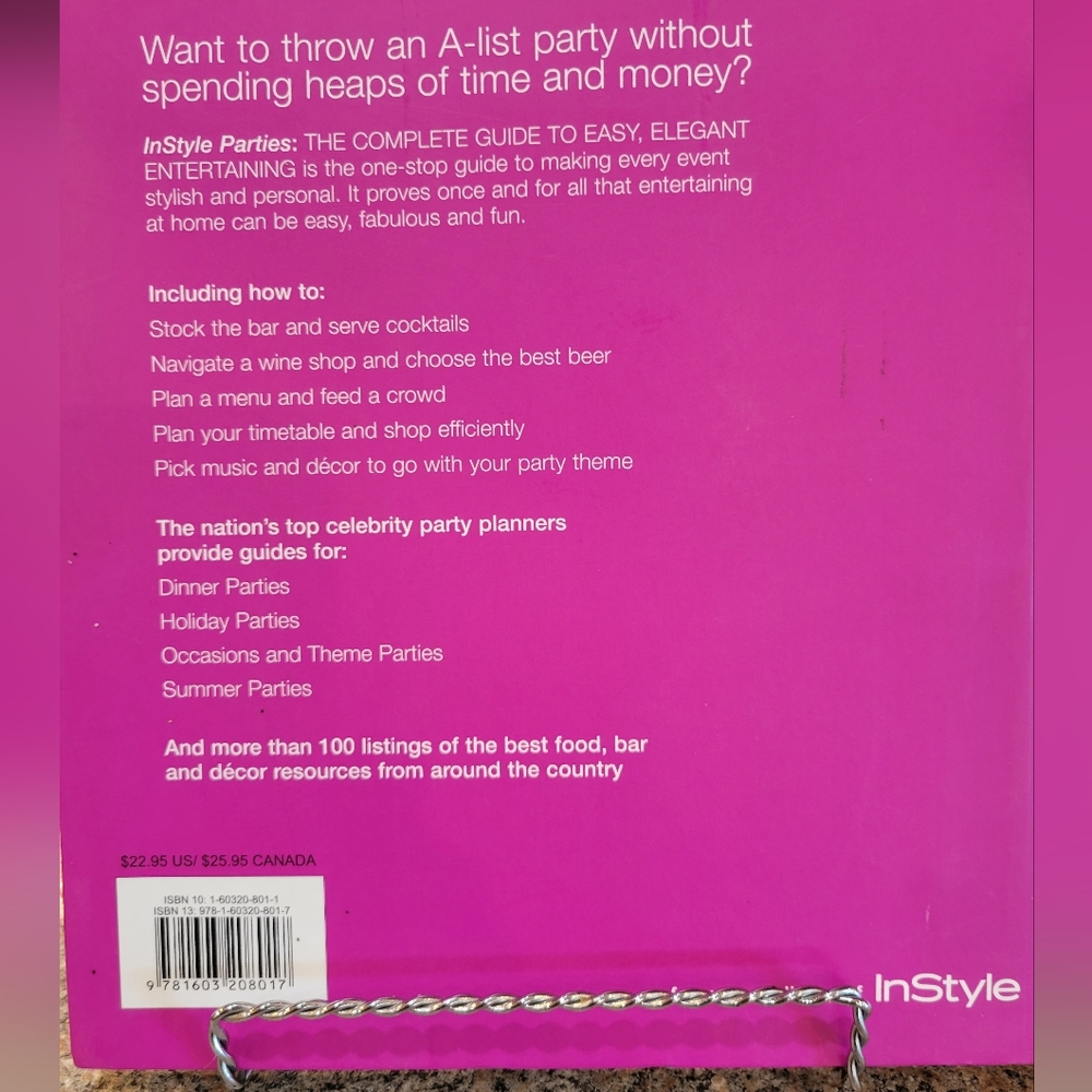 InStyle Parties Book - Hardcover - Picture 2 of 9